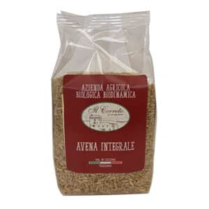 Avena integrale biologica biodinamica in chicchi 400 gr.