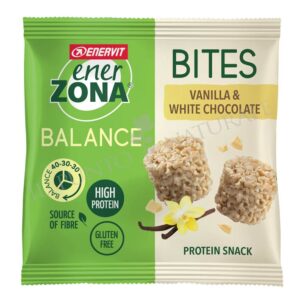 Enerzona Snack bites Vanilla & White chocolate 24 gr (conf.5 minipack.)